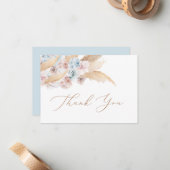 Pampas Grass Blue Wüste Danke Karte (Vorderseite/Rückseite Beispiel)