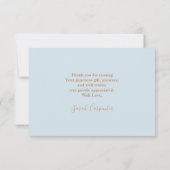 Pampas Grass Blue Wüste Danke Karte (Rückseite)