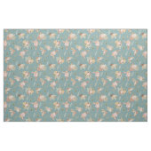 Pampas Grass & Blume auf Bluish Green Stoff (Fat Quarter (45,7 x 55,9 cm))