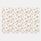 Pampas Grass & Blume auf Weiß Geschenkpapier Set (Vorderseite 3)