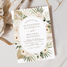 Pampas Grass Bohemisch Boho Eucalyptus Wedding Inv