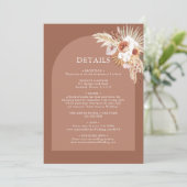 Pampas Grass Bohemisch Terracotta auf dem Monte Ta Einladung (Stehend Vorderseite)