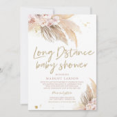Pampas Grass Bohemische Baby-Dusche Einladung (Vorderseite)