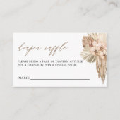 Pampas Grass Bohemische Kinderdusche Windelwanne Begleitkarte (Vorderseite)