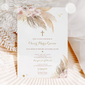 Pampas Grass Bohemische Taufe Boho Christening in Einladung