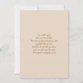 Pampas Grass Boho Baby Shower Boy Einladung (Rückseite)