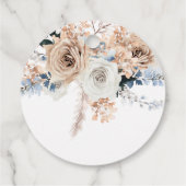 Pampas Grass Boho Baby Shower  Geschenkanhänger (Rückseite)