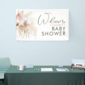 Pampas Grass Boho Babydusche Begrüßungsbanner Banner (Messeveranstaltung)