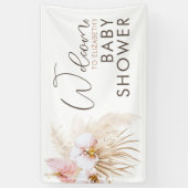 Pampas Grass Boho Babydusche Begrüßungsbanner Banner (Vertikal)