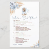 Pampas Grass Boho Bär Was ist in deinem Handyspiel (Vorderseite)