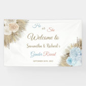 Pampas Grass Boho Begrüßungszeichen Banner (Horizontal)