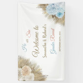 Pampas Grass Boho Begrüßungszeichen Banner (Vertikal)