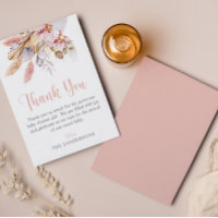 Pampas Grass Boho Blues Pink Baby Dusche