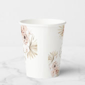 Pampas Grass Boho Bohemisch Baby Dusche Pappbecher (Rechts)