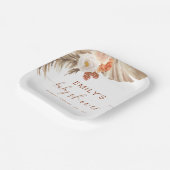 Pampas Grass Boho Bohemisch Desert Baby Dusche Pappteller (Gewinkelt)