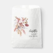 Pampas Grass Boho Botanical Baby Shower Geschenktütchen (Vorderseite)