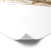 Pampas Grass Boho Botanisches neutrales Dekorposte Poster (Ecke)