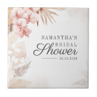 Pampas Grass Boho Brautparty Terracotta Tan