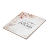 Pampas Grass Boho Brautparty Terracotta Tan Fliese (Seite)