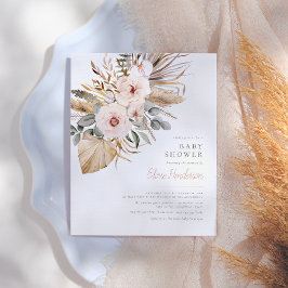 Pampas Grass Boho Desert Budget Girl Baby Dusche