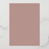 Pampas Grass Boho Dusty Rose Folieneinladung (Rückseite)