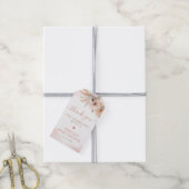 Pampas Grass Boho Floral Dessert Baby Dusche Geschenkanhänger (Mit Garn)