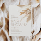Pampas Grass Boho Gender Neutral Baby Dusche Einladung
