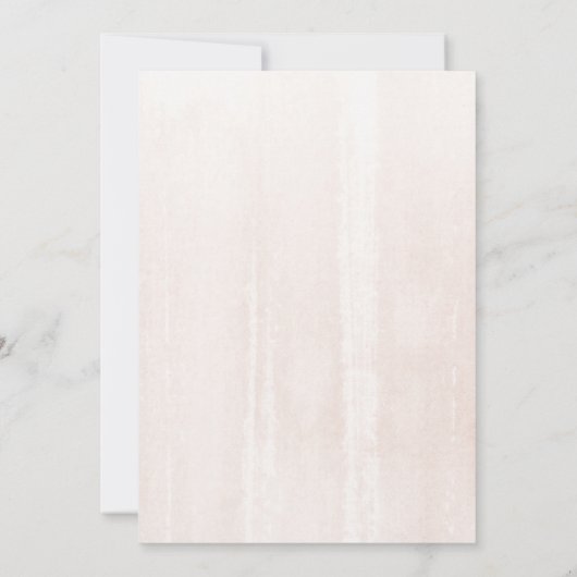 Pampas Grass Boho Girl Babydusche Einladung (Rückseite)