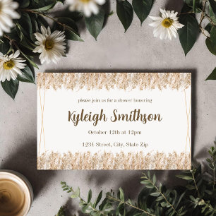 Pampas Grass Boho Invite Einladung