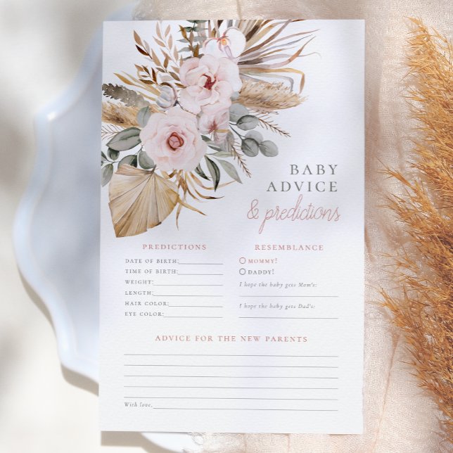Pampas Grass Boho Kinderduschberatung & Vorhersage (Von Creator hochgeladen)