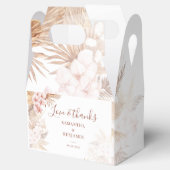 Pampas Grass Boho Liebe und Dank Hochzeit Geschenkschachtel (Geöffnet)