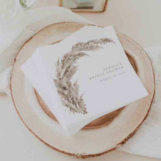 Pampas Grass Boho Minimal Serviette