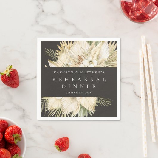 Pampas Grass Boho Probe Serviette (Beispiel)