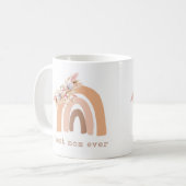 Pampas Grass Boho Rainbow Beste Mama je Kaffeetasse (Vorderseite Links)