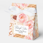 Pampas Grass Boho Rosa Blume Mädchen Dusche Geschenkschachtel (Vorderseite)