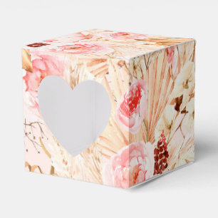 Pampas Grass boho rosa Blütendusche Geschenkschachtel