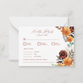 Pampas Grass Boho Terracotta Fall Rustikale UAWG Mitteilungskarte (Vorderseite)