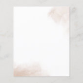 Pampas Grass Boho Terracotta Hochzeit Einladung (Rückseite)