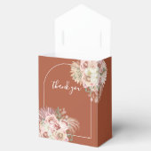 Pampas Grass Boho Terracotta Wedding Geschenkschachtel (Geöffnet)