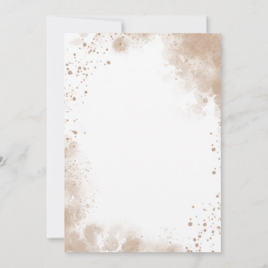 Pampas Grass Boho Wedding Einladung (Rückseite)