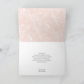 Pampas Grass Boho Wedding Floral Arch Modern Viele Dankeskarte (Innenseite)