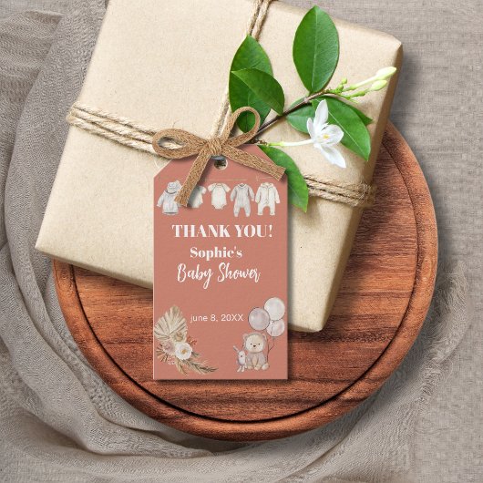 Pampas Grass Boho wir können frühzeitig abwarten B Geschenkanhänger