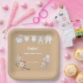 Pampas Grass Boho wir können frühzeitig abwarten B Pappteller (Party)