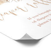 Pampas grass boho Wüste Thema Windelpreisunterschr Poster (Ecke)