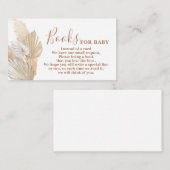 Pampas Grass Books für die Babyverpackungskarte Begleitkarte (Vorne/Hinten)