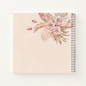 Pampas Grass Botanical Brautparty Guest Notizblock (Rückseite)