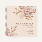 Pampas Grass Botanical Brautparty Guest Notizblock (Vorderseite)