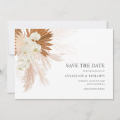 Pampas Grass Botanische Hochzeit Save The Date (Vorderseite)