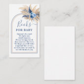 Pampas Grass Boy Books for Baby Card Begleitkarte (Vorne/Hinten)
