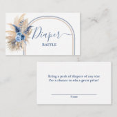 Pampas Grass Boy Diaper Raffekarte Begleitkarte (Vorne/Hinten)